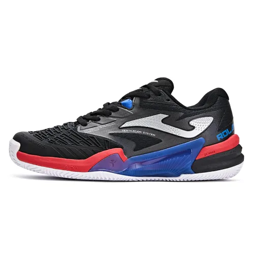 Spain Joma Comfortable Abrasion Resistant Breathable Rebound Low top Tennis Shoes Men's Black Gray