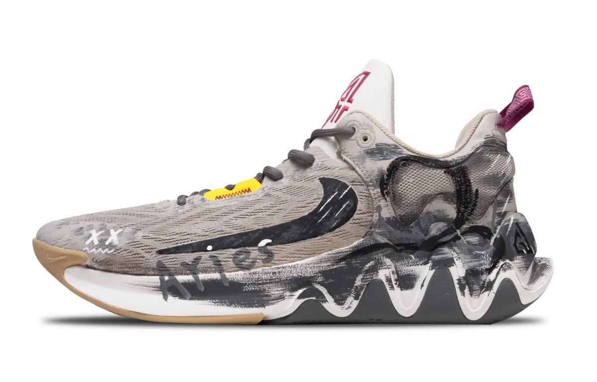 Nike Giannis Immortality 2 Funi Mountains And Seas TPU Abrasion Resistant Low top Basketball Shoes Unisex Gray