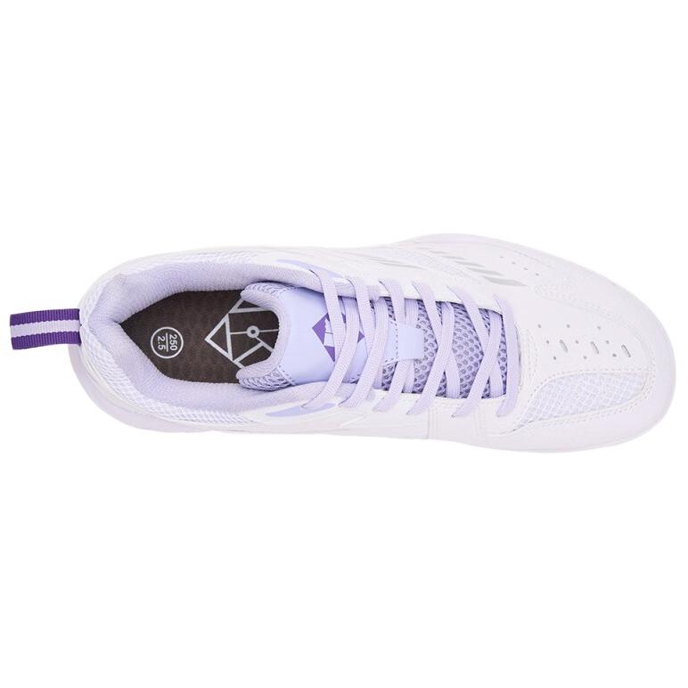 KUMPOO Nebula Mesh Cushioning Low top Badminton Shoes Unisex White Purple