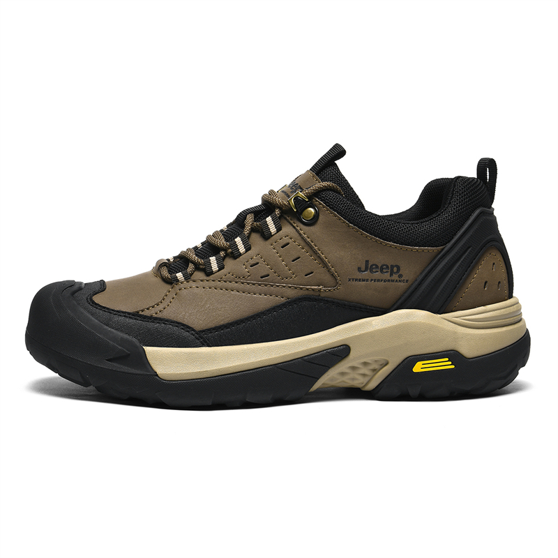 Jeep Cow Split Leather Low top Mountaineering Shoes Men’s