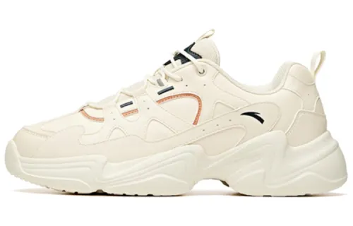 Anta Life Collection Mesh, Synthetic Leather Cushioning Slip Resistant Abrasion Resistant Low top Chunky Sneakers Men's