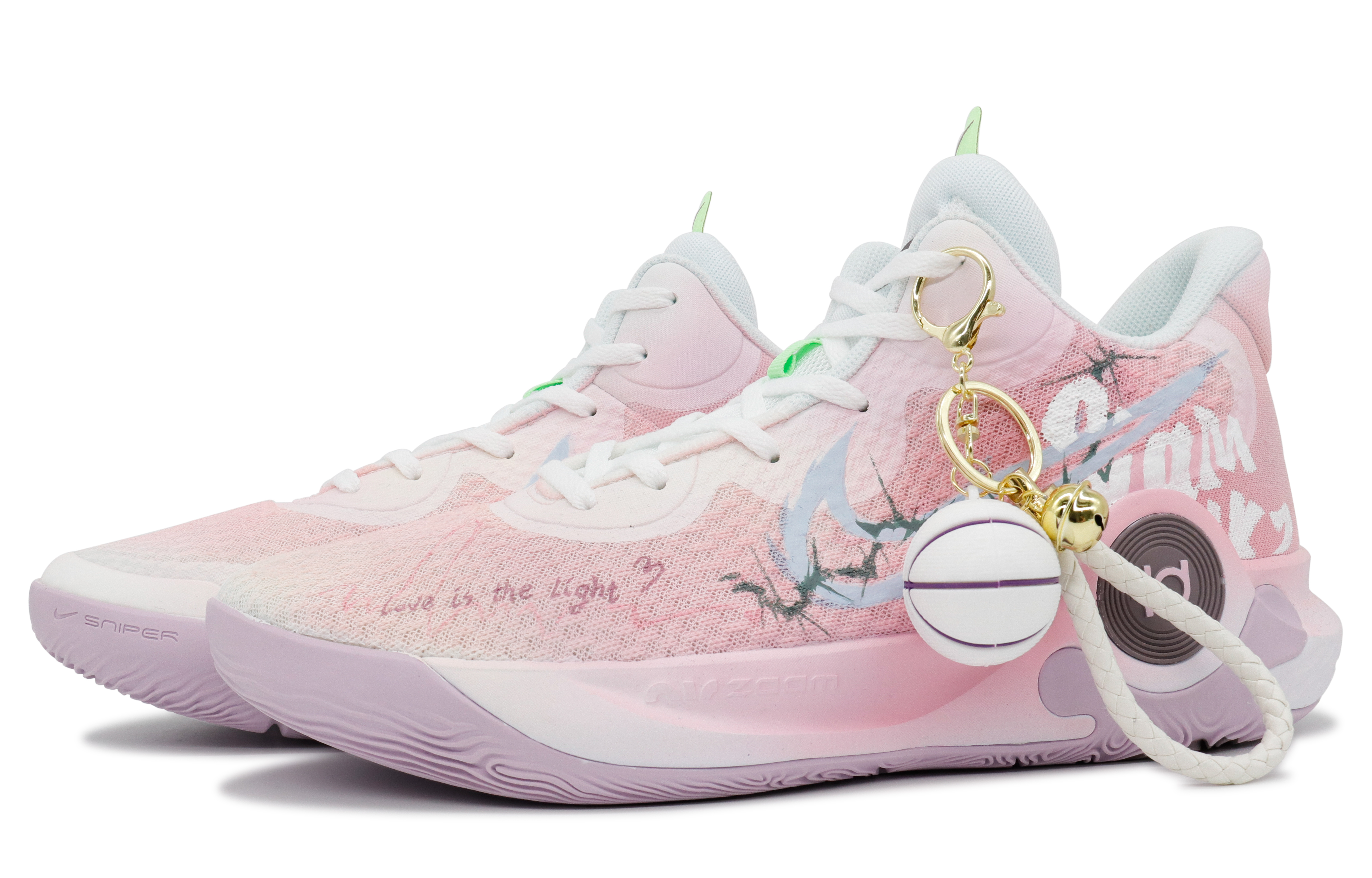 Nike KD Trey 5 IX Vintage Basketball Shoes Unisex Mid Top Pink