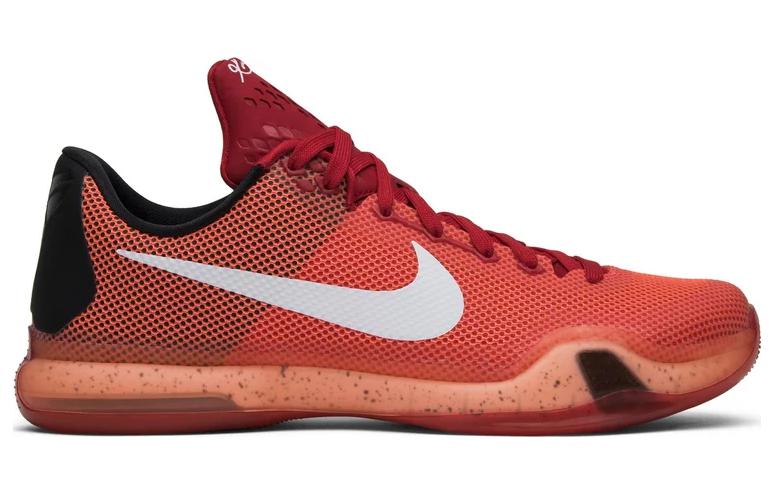 Мужские кроссовки Nike Kobe 10 (красный) — 大学红/白/亮红/岩浆红 — фото 2