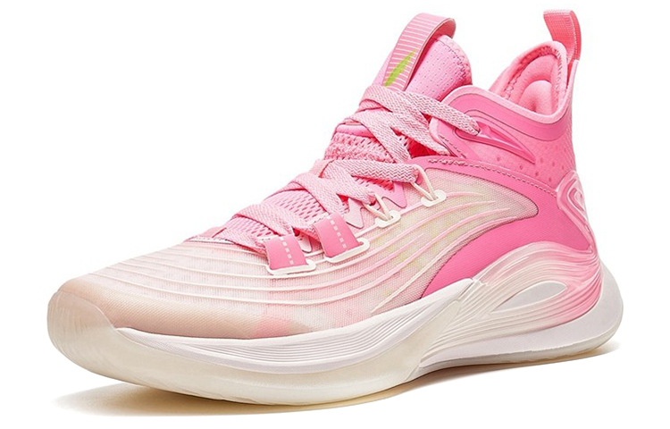 XTEP Light Feather 3rd Basketball Shoes Men’s Low Top Peach Pink/Pure Pink