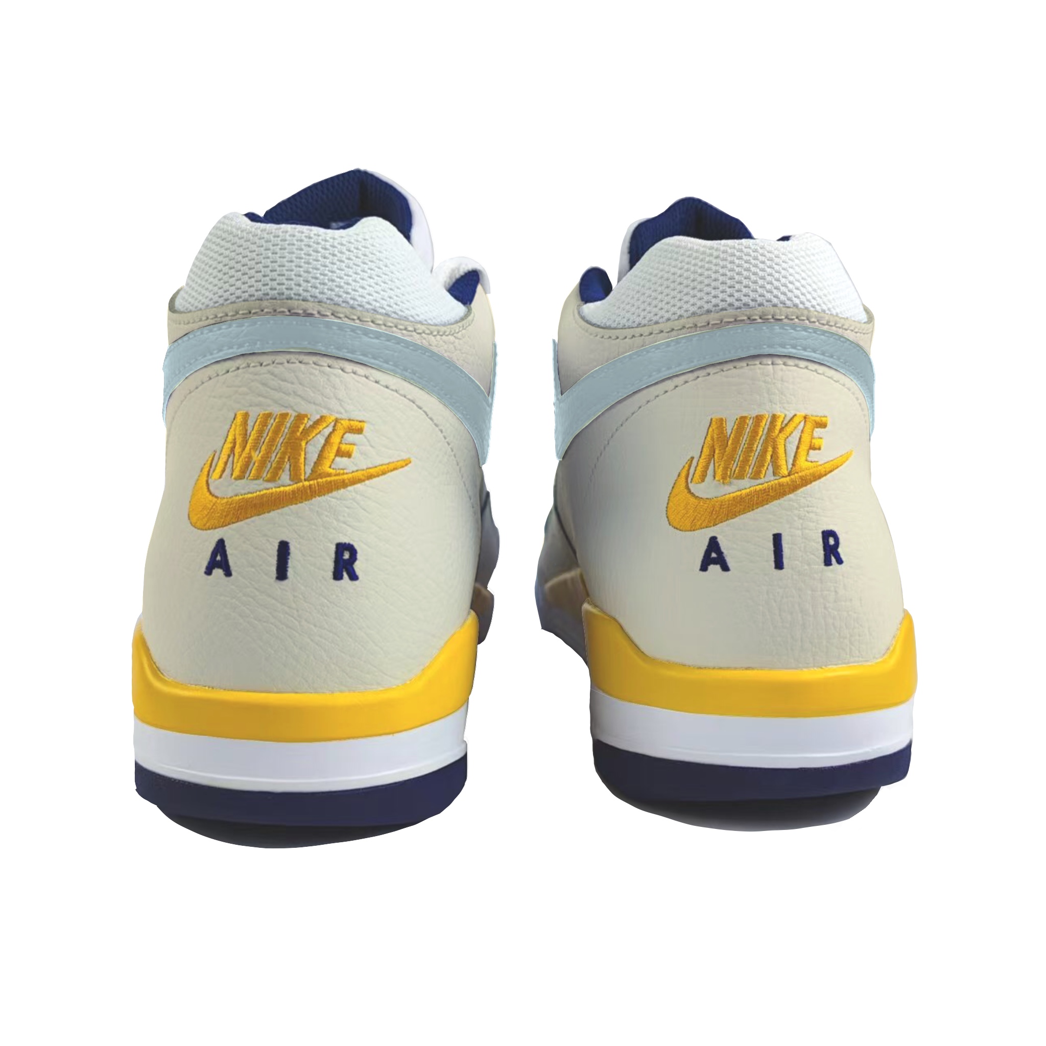 Nike Flight Legacy Cushioning Slip Resistant Abrasion Resistant High top Vintage Basketball Shoes Men’s White