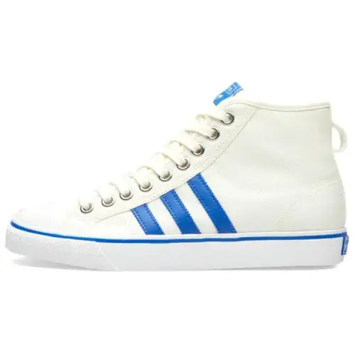 Adidas Originals Nizza High top Canvas Shoes Men's White