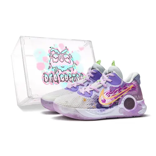 Nike Da Vinci, Box, Lightning Slip Resistant Slip Resistant Mid top Vintage Basketball Shoes Unisex Purple