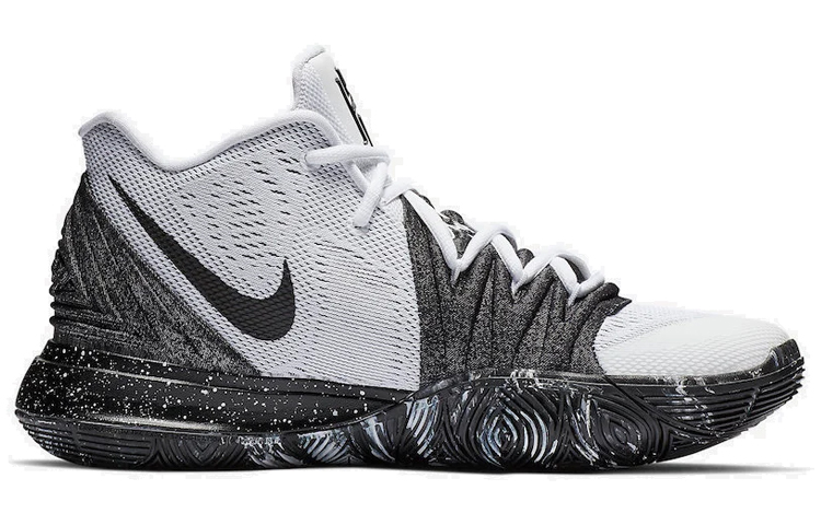 Мужские кроссовки Nike Kyrie 5 OG (черно-белый) — Чёрныйбелый — фото 2