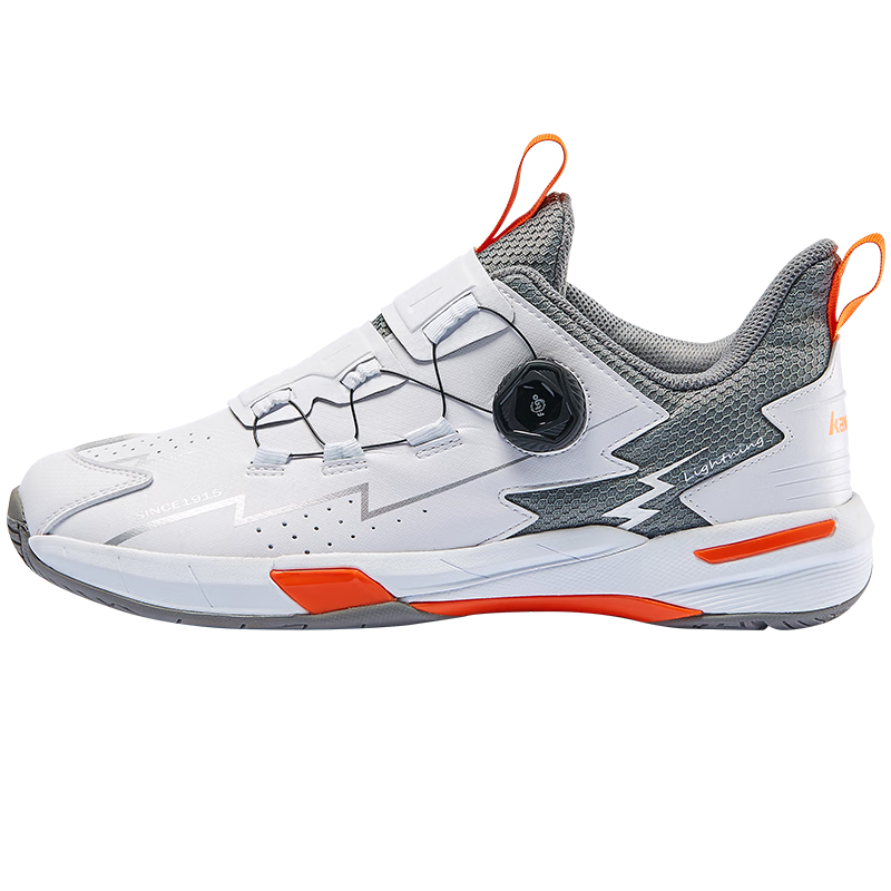 Kawasaki Badminton Shoes Unisex Low Top White Orange