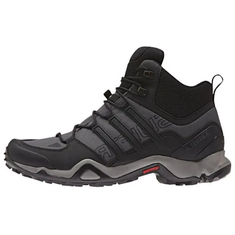 Adidas Terrex Swift Slip Resistant Abrasion Resistant Mid top Hiking Shoes Men's Black