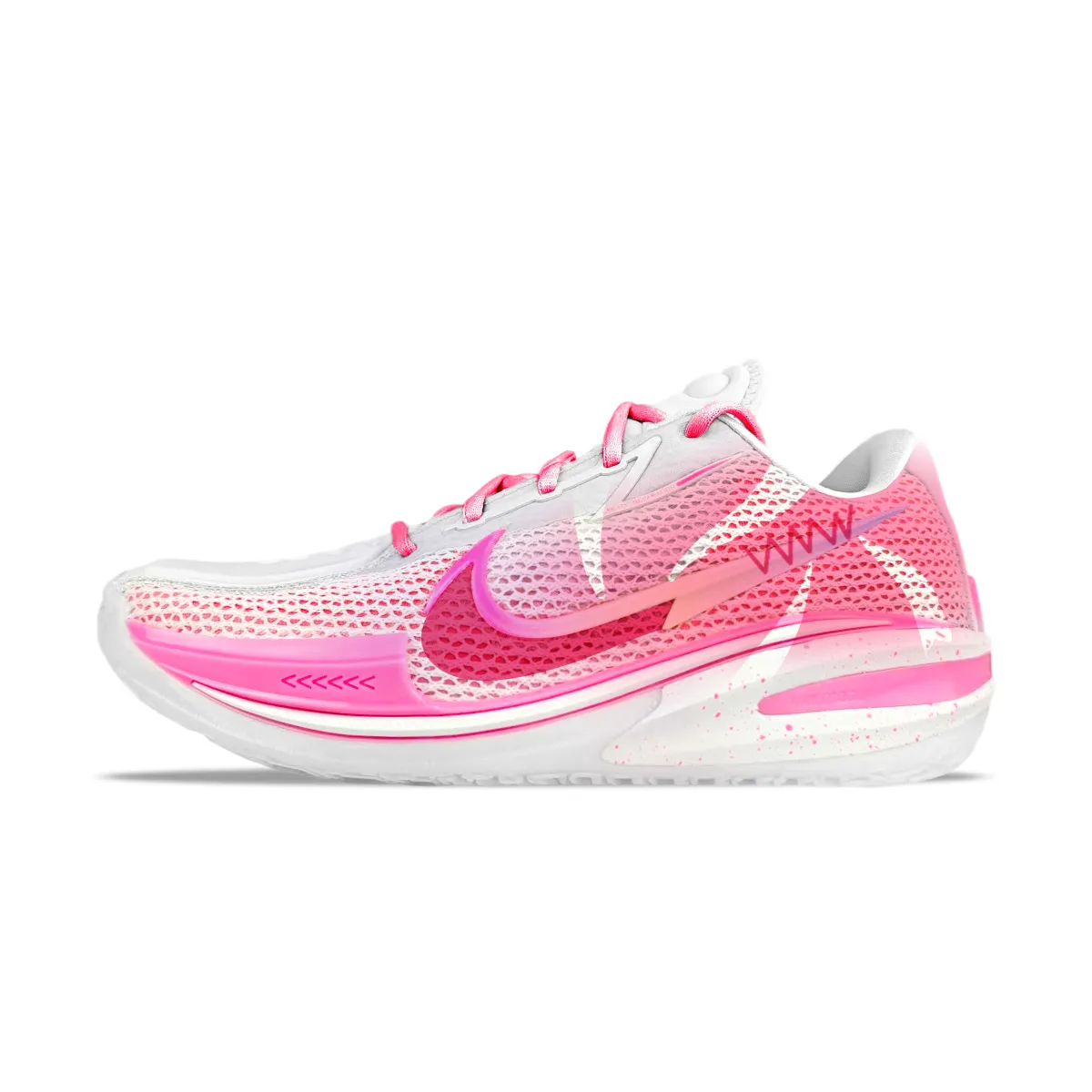 Nike Air Zoom G.T. Cut 1 Think Pink EP Abrasion Resistant Abrasion Resistant Low top Basketball Shoes Men's Pink White