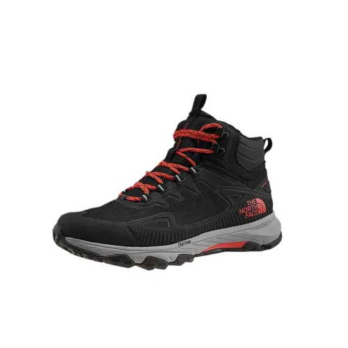 THE NORTH FACE ULTRA Low top Hiking Shoes Men's Black Red