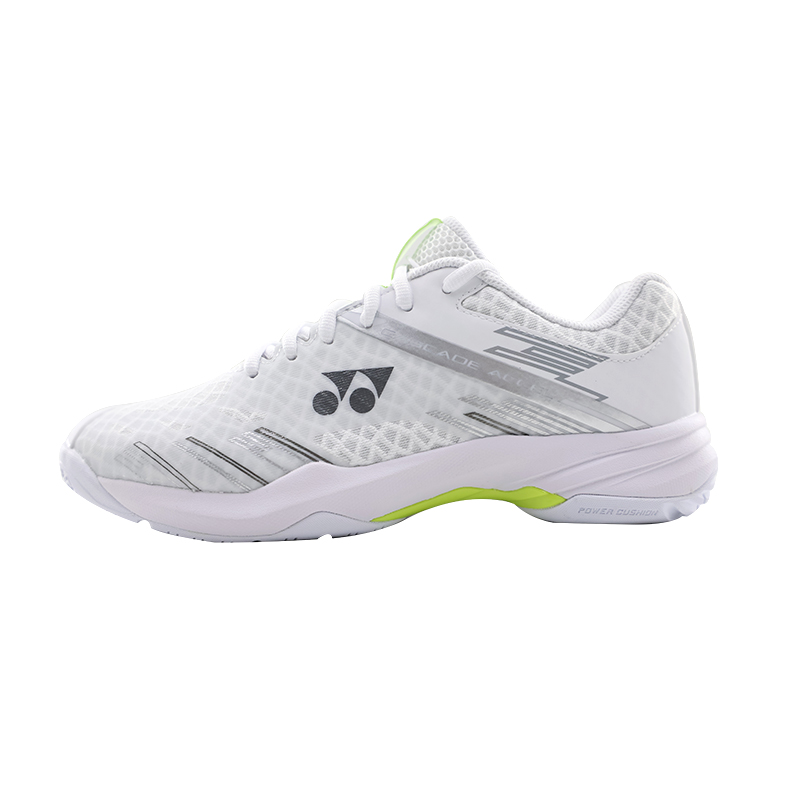 YONEX POWER CUSHION CASCADE ACCEL Cushioning Coverage Support Slip Resistant Low top Badminton Shoes Unisex White Lime