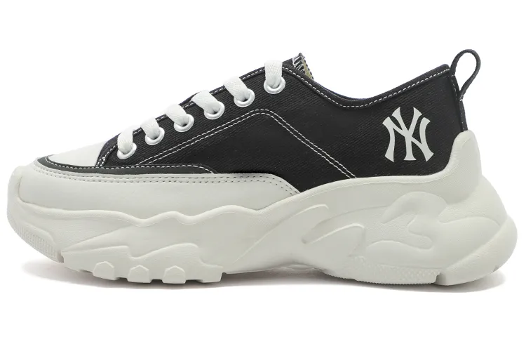 MLB Chunky High Platform Abrasion Resistant Abrasion Resistant Low top Chunky Sneakers Unisex Black