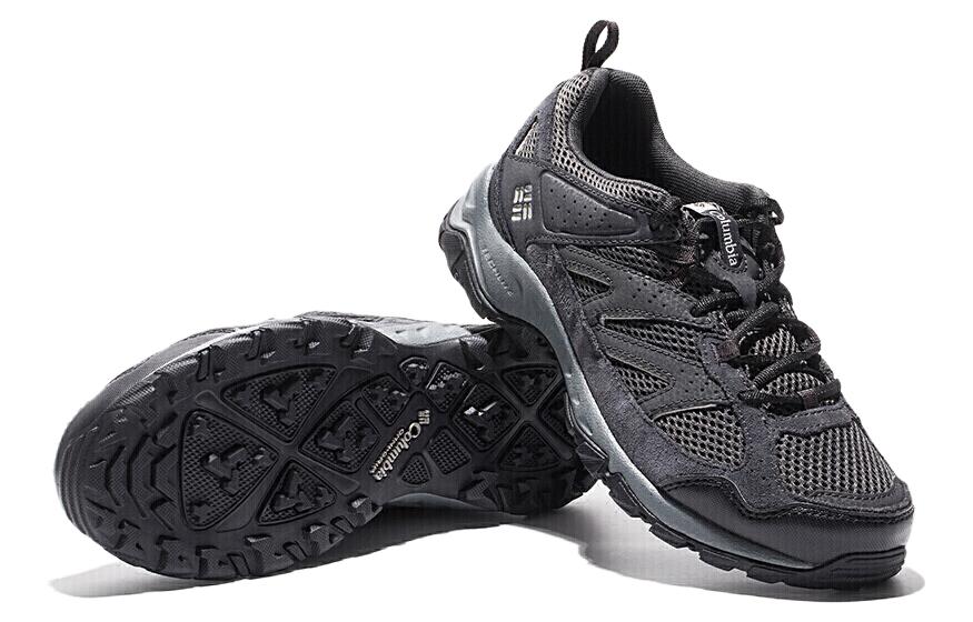 Columbia Hiking Breathable Cushioning Abrasion Resistant Lightweight Low top Hiking Shoes Men's Gray