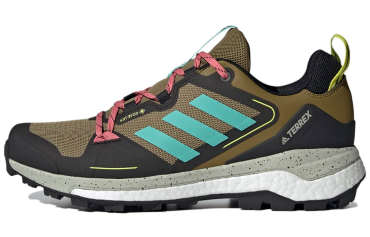 Adidas Terrex Skychaser Gore Tex 2.0 Breathable Low top Hiking Shoes Men's Yellow Black