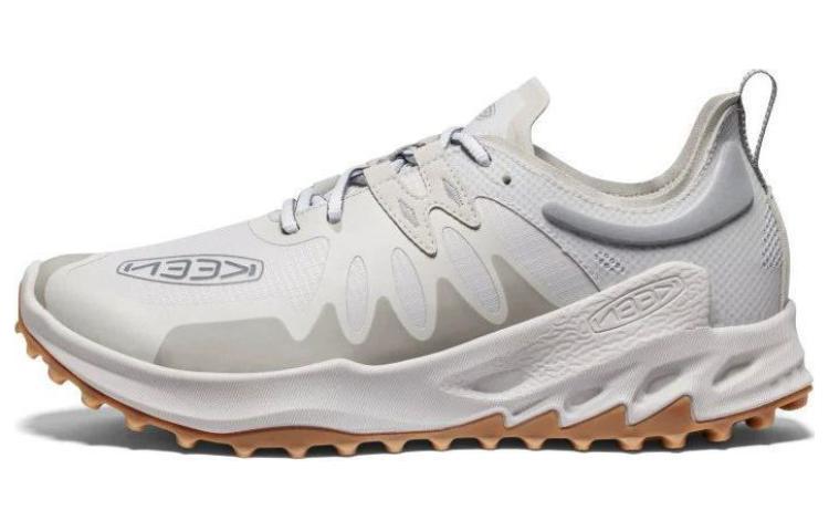 Keen Zionic Slip Resistant Abrasion Resistant Low top Hiking Shoes Men's Gray White