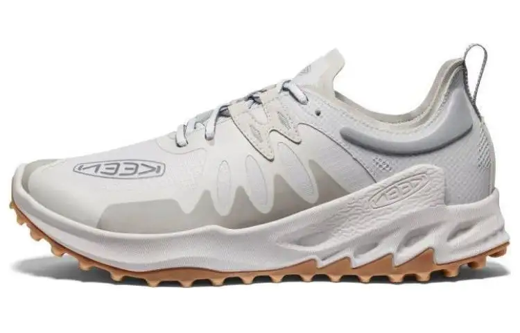 Keen Zionic Slip Resistant Abrasion Resistant Low top Hiking Shoes Men's Gray White