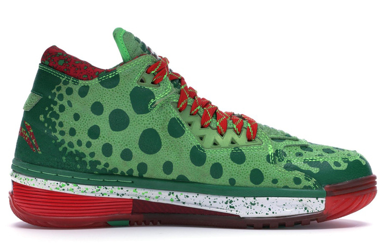 Li Ning WOW 2 Way Of Wade 2 Mid top Basketball Shoes Men’s Green Red
