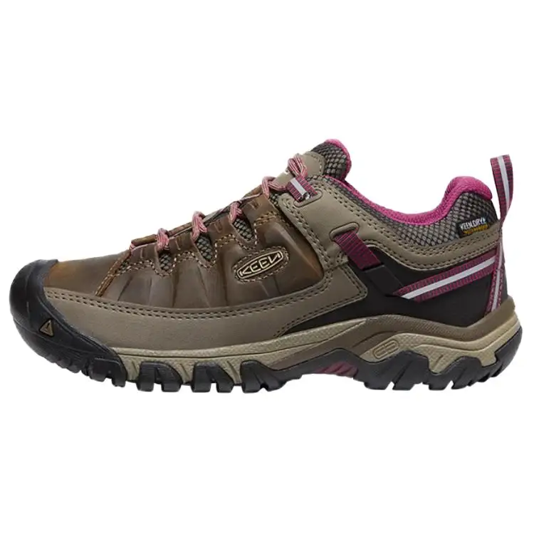 KEEN Targhee 3 WP Cushioning Anti-Slip And Wear-Resistant Low-Top Outdoor Hiking Trekking Shoes Women's Brown