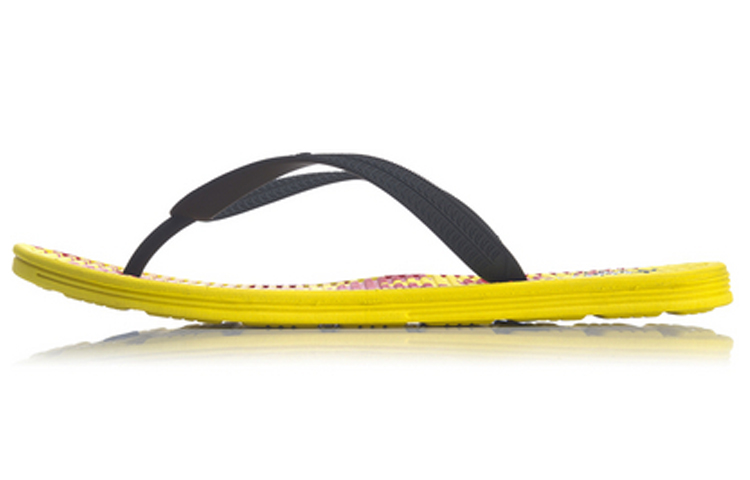 Disney x Li Ning Floper Fashion EVA Quiet Slide Slippers Unisex Black Yellow