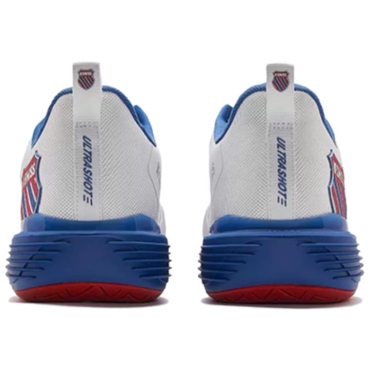 K·SWISS Cushioning Slip Resistant Abrasion Resistant Coverage Low top Tennis Shoes Men’s White Red