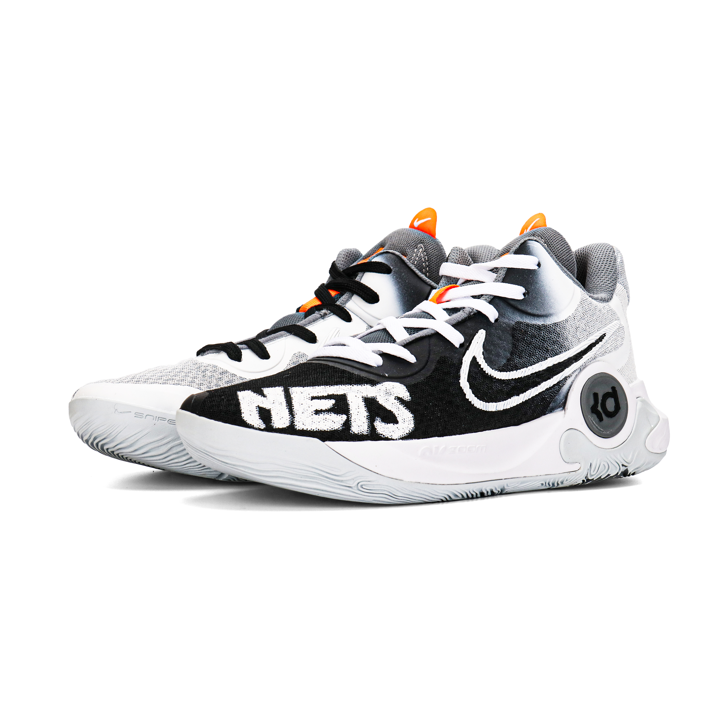 Nike KD Trey 5 IX Basketball Shoes Unisex Mid Top Black White Reverse