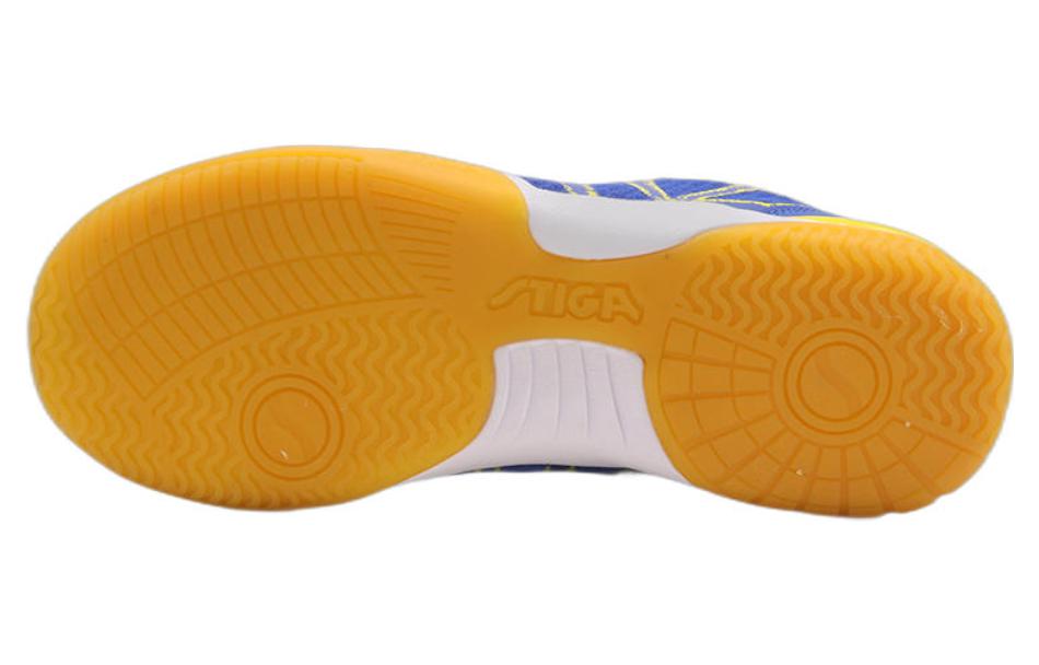 Stiga Slip Resistant Abrasion Resistant Low top Training Shoes Unisex Blue Yellow