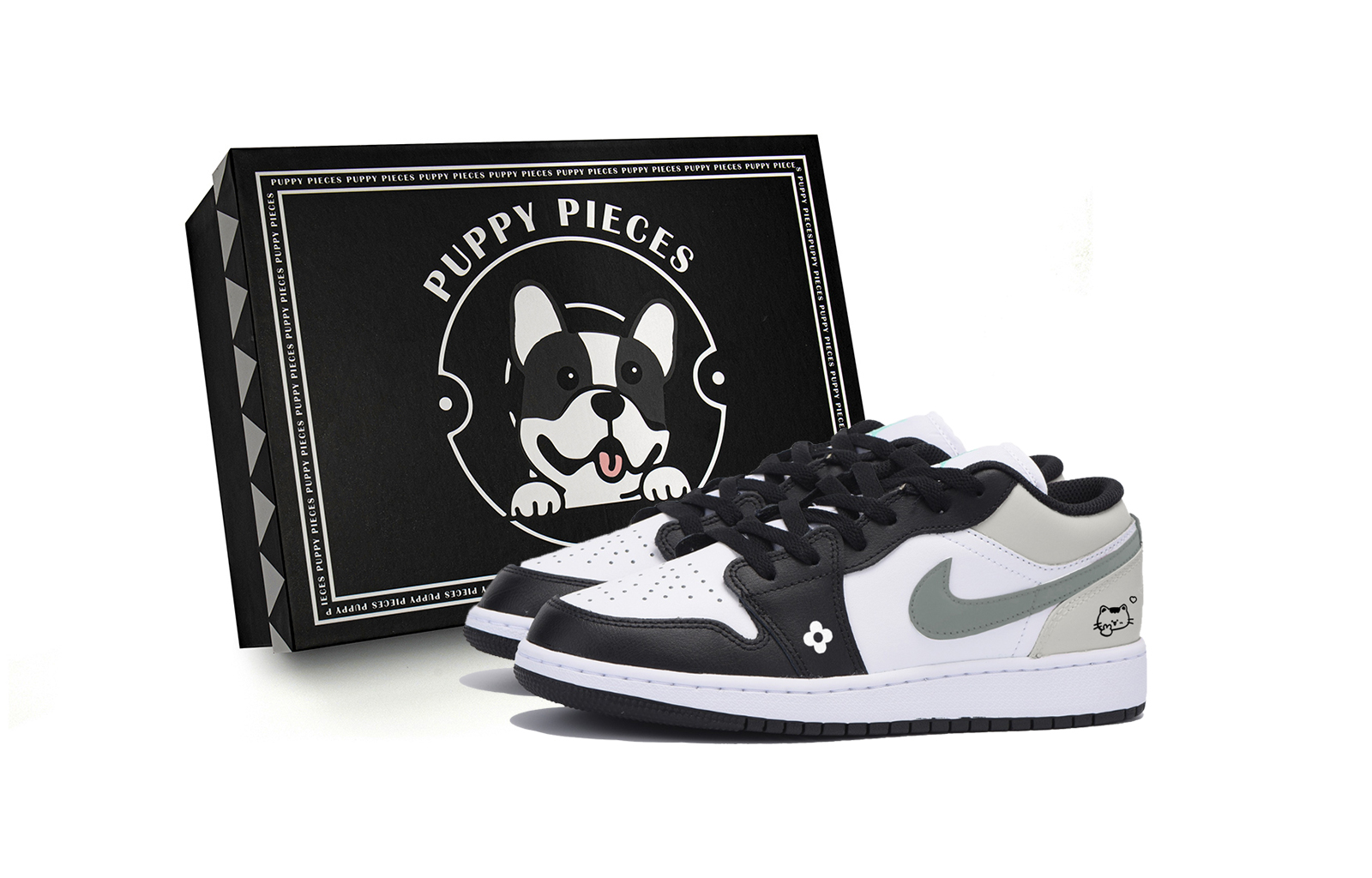 Jordan Air Jordan 1 Low top Vintage Basketball Shoes Men’s Black White