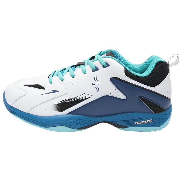 RSL Cushioning Slip Resistant Abrasion Resistant Low top Badminton Shoes Men’s White Green