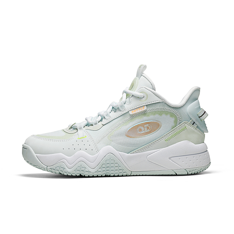 QIAODAN Mid top Basketball Shoes Women’s Light Transparent Green