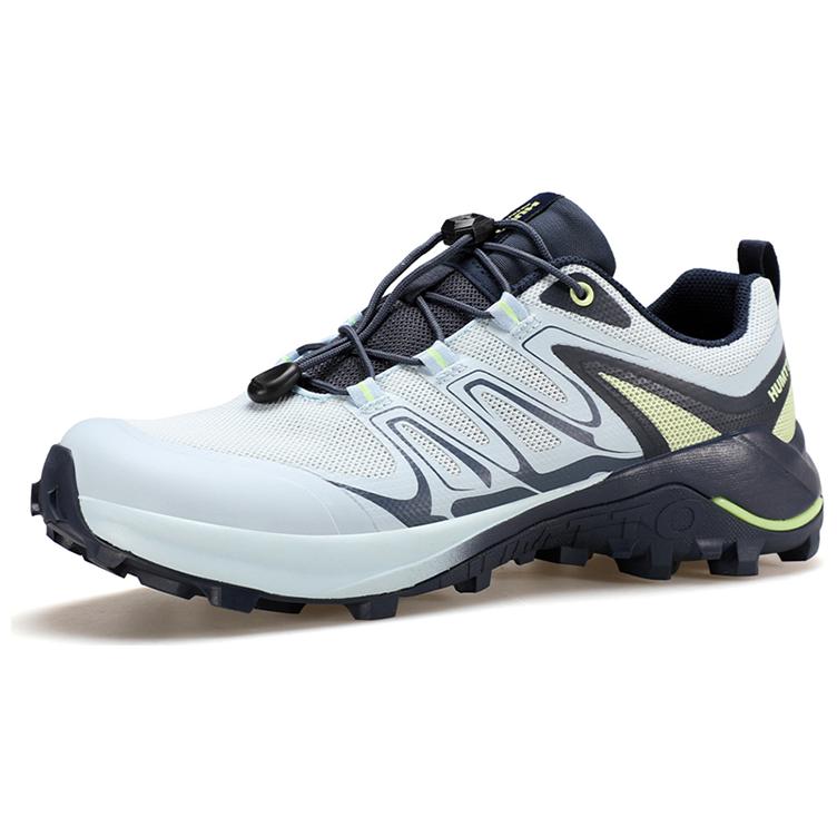 HUMTTO Comfortable Slip Resistant Slip Resistant Low top Mountaineering Shoes Men’s Blue Gray