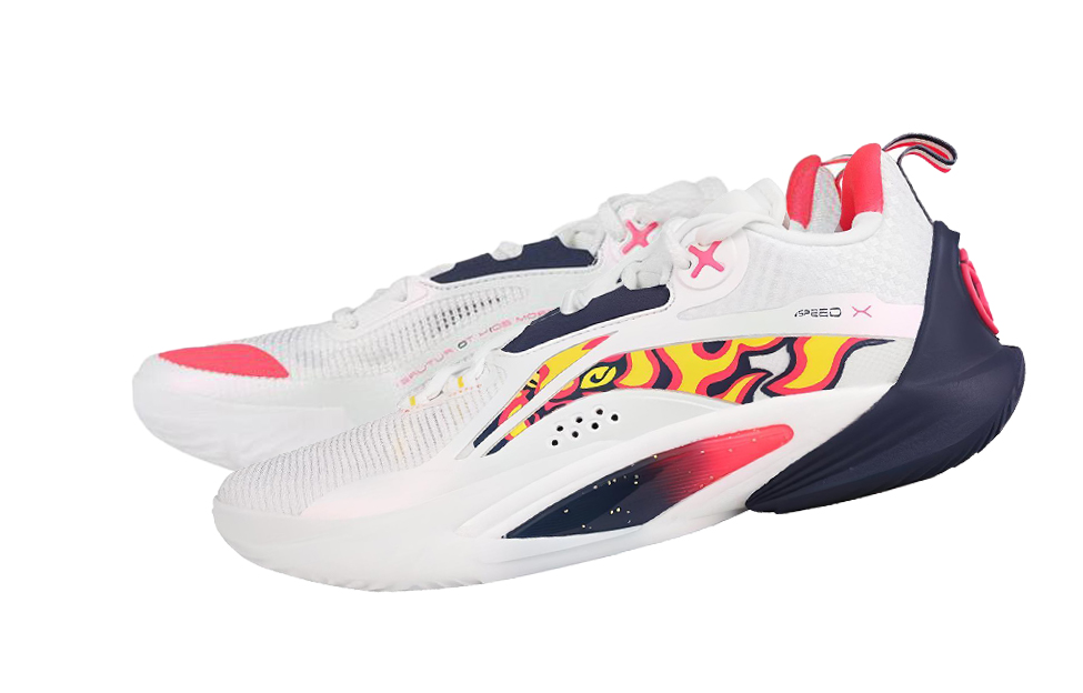 Li Ning Speed 10 Cushioning Slip Resistant Abrasion Resistant Breathable Low top Basketball Shoes Men’s White