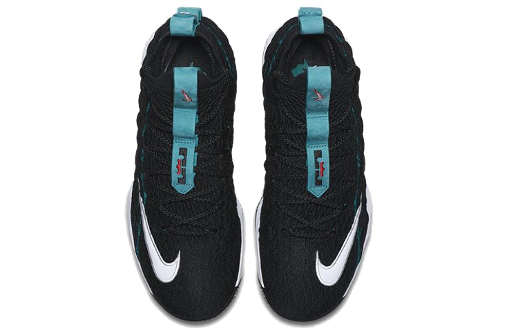 Мужские кроссовки Nike Lebron 15 (черно-синие) — Чёрный / синий — фото 3