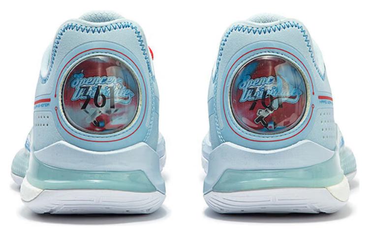 361° DVD2 Basketball Shoes Men’s Low Top Glacier Blue/Virtual Red