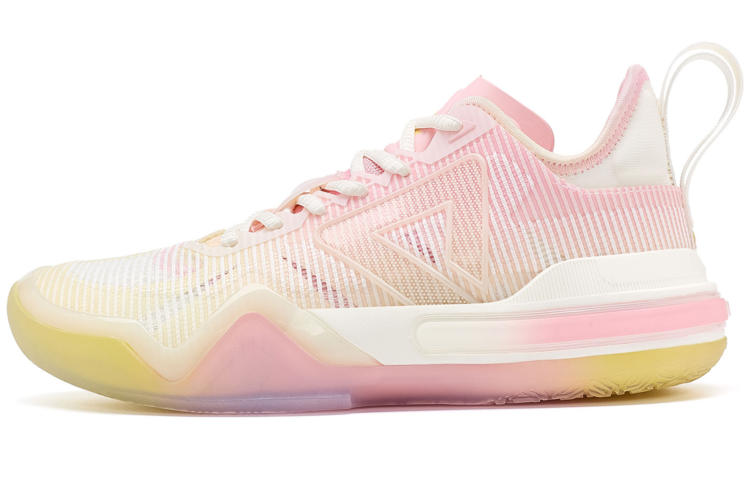 PEAK Andrew Wiggins AW1 Replaceable Edition, Taichi Surge Low top Performance Basketball Shoes Women’s Light Pink