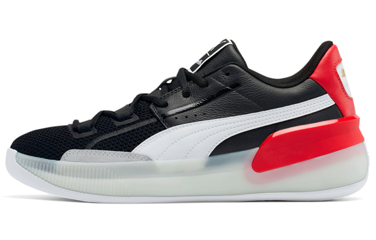 Мужские кроссовки PUMA Clyde Hardwood (черно-красные)