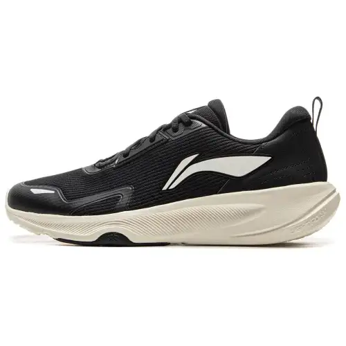 Li Ning Lanying Light Cushioning Slip Resistant Abrasion Resistant Lightweight Low top Training Shoes Men's Black White