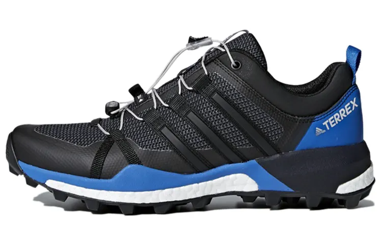 Adidas Terrex Skychaser Abrasion Resistant Low top Hiking Shoes Men's Black Blue