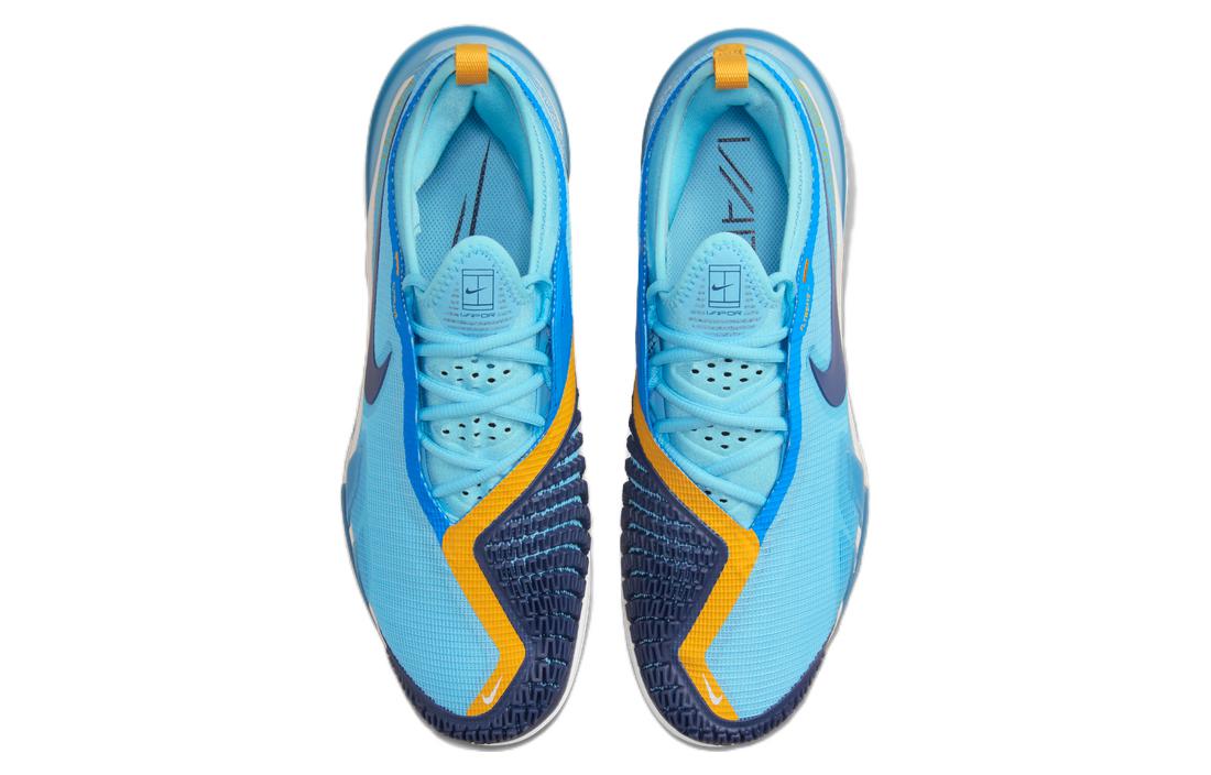 Мужские кроссовки Nike React Vapor NXT HC (голубые) — 401冷蓝/深藏青/清透蓝/幻影灰白/赭黄 — фото 4