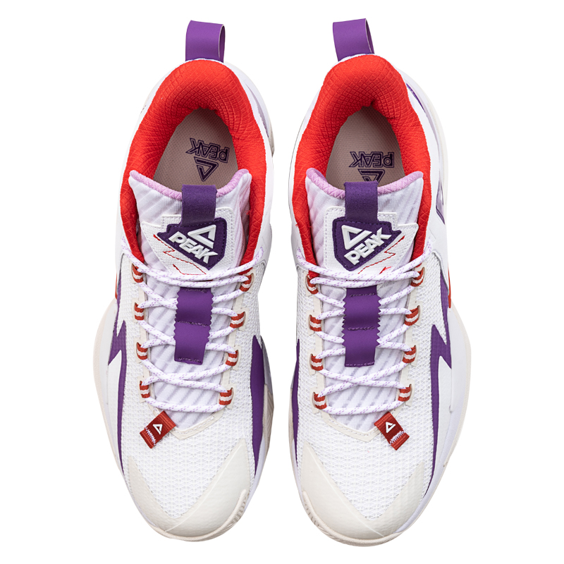PEAK Basketball Shoes Men’s Mid Top Baymax/Light Purple