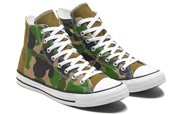 Кеды Converse Chuck Taylor All Star (зелено-сине-серые) — Зелёныйсинийсерый — фото 3