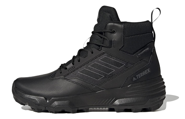 Terrex Unity Adidas Leather Mid Rain.RDY 'Black Grey'