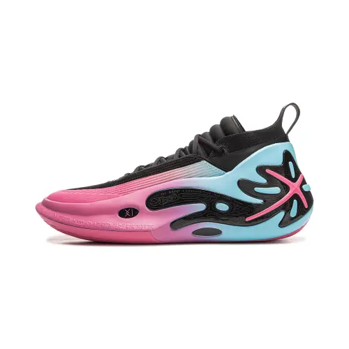 LiNing WOW11 Wade's Way 11 Miami Nights Carbon Core Technology Stable Support Shock Absorption Anti-Slip Wear Resistance Wrapping Lightweight Rebound Mid-top Basketball Shoes Men's Black Pink