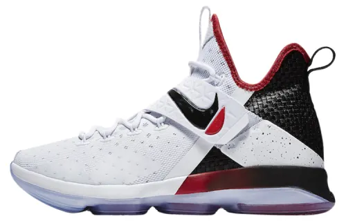 Nike Lebron 14 Flip The Switch OG model, broken hook, shock-absorbing balance, mid-top, practical basketball shoes, men's style, black and white