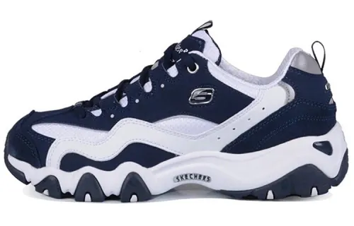 Skechers D'LITES 2.0 Low top Chunky Sneakers Women's White Blue