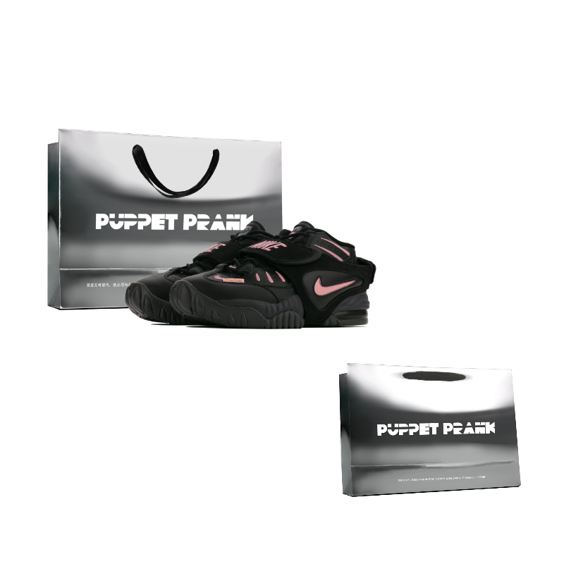 Nike Air Adjust Force Slip Resistant Abrasion Resistant Mid top Vintage Basketball Shoes Women’s Black Pink