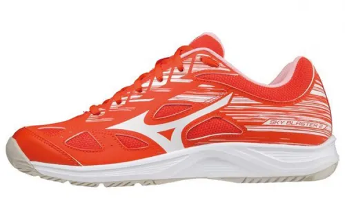 Mizuno Blast Badminton Shoes Unisex Low Top Orange White