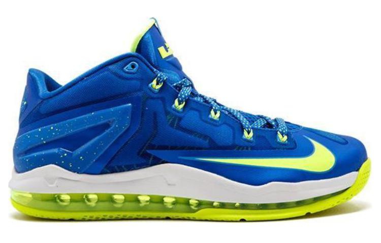 Мужские кроссовки Nike Lebron 11 (синие) — 钴蓝色/白 — фото 2
