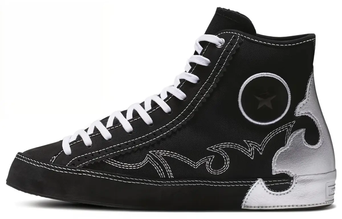 Converse Chuck Taylor All Star Sasha High Top Black Silver 'Blue White' Women's